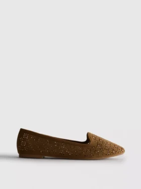 Balletplatte schoenen met uitsnijdingen