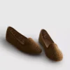 Balletplatte schoenen met uitsnijdingen