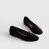 Balletplatte schoenen met uitsnijdingen