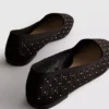 Balletplatte schoenen met uitsnijdingen