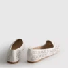 Balletplatte schoenen met uitsnijdingen