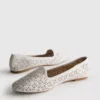 Balletplatte schoenen met uitsnijdingen