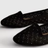 Balletplatte schoenen met uitsnijdingen