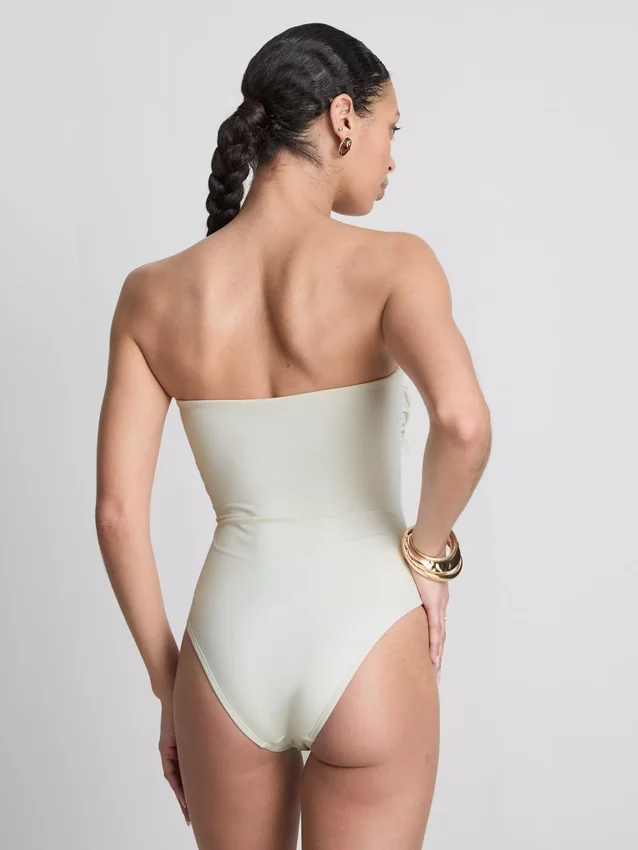 Bandeau-zwempak met schelpenversiering