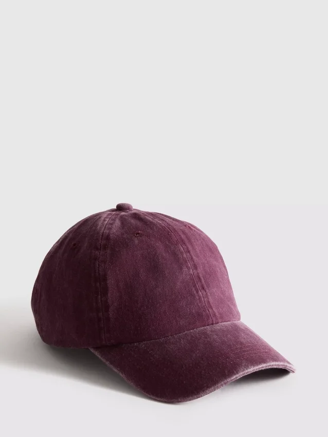 Baseballpet met acid wash-effect