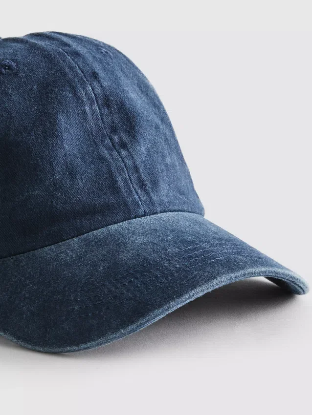 Baseballpet met acid wash-effect