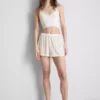 Bedrukte geribbelde shorts voor pyjama's