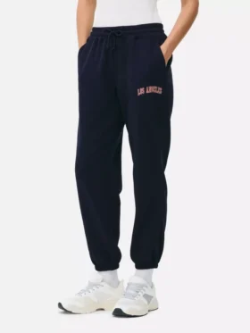 Bedrukte joggingbroek met omgeslagen boorden