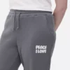 Bedrukte joggingbroek met omgeslagen boorden