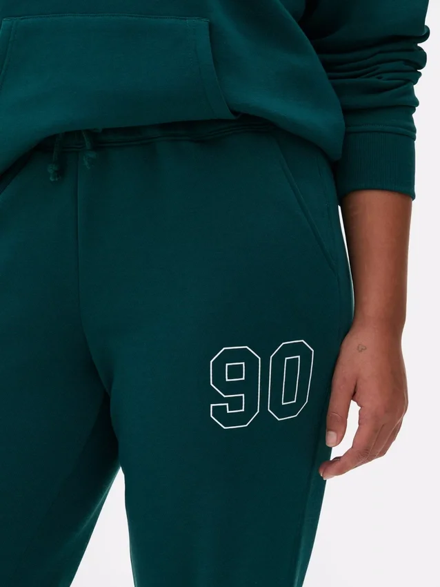 Bedrukte joggingbroek met omgeslagen boorden