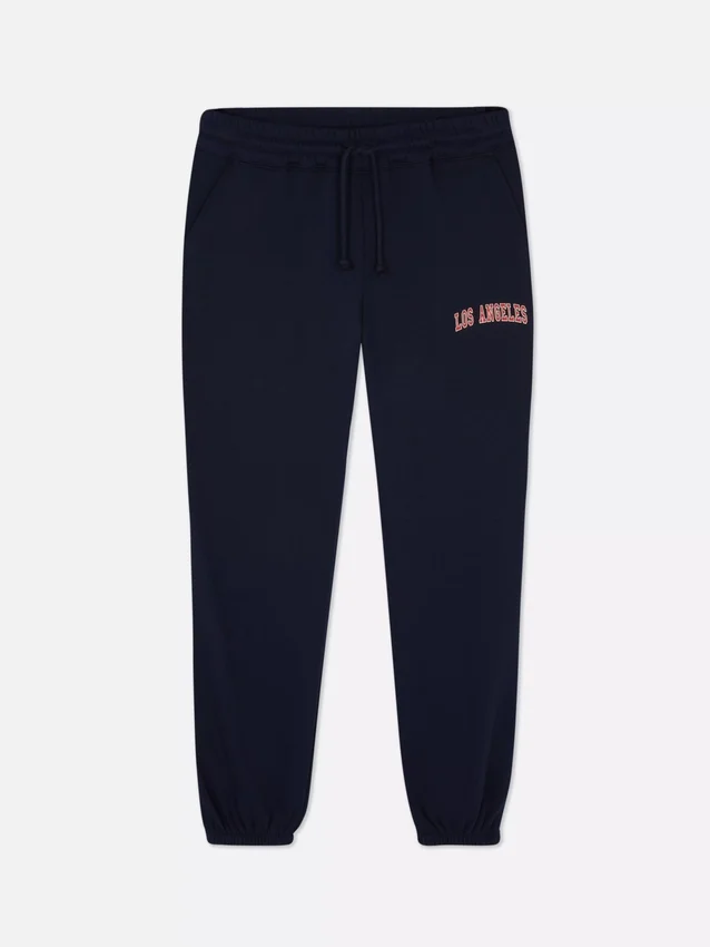 Bedrukte joggingbroek met omgeslagen boorden