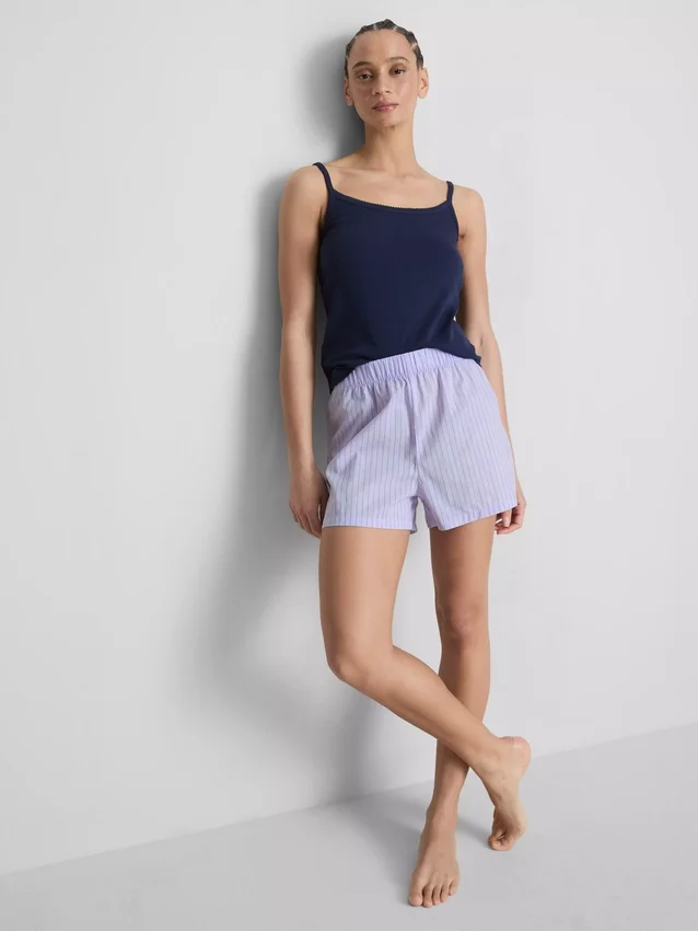 Bedrukte katoenen pyjama-shorts