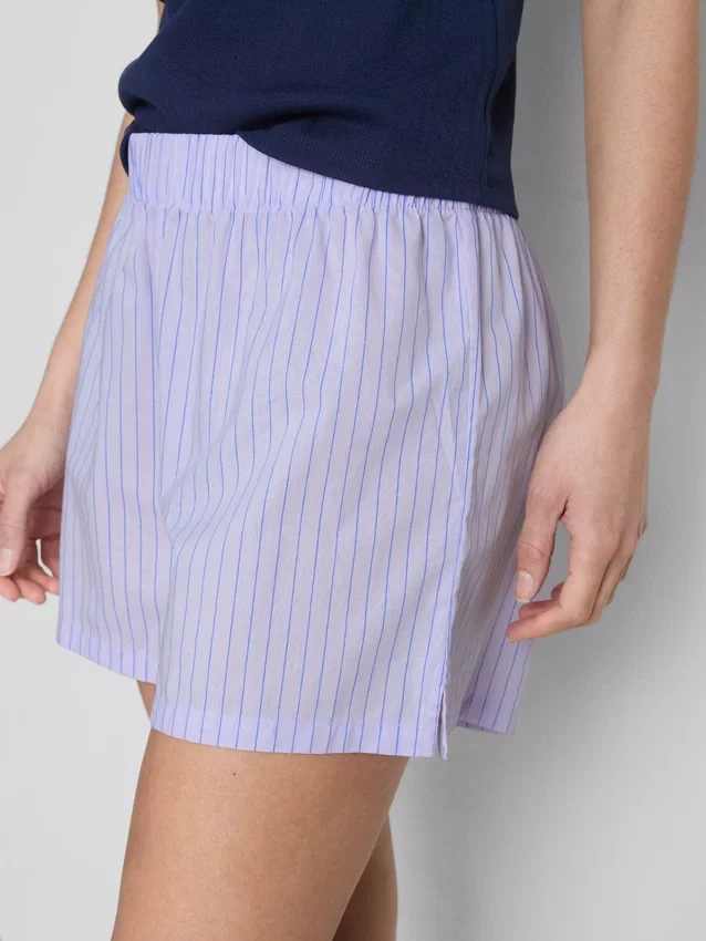 Bedrukte katoenen pyjama-shorts