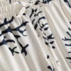 Bedrukte koraalkleurige pyjama-shorts