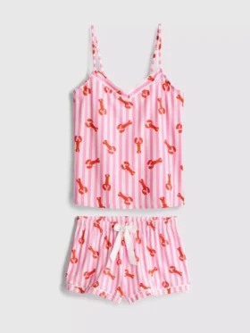 Bedrukte korte pyjama's