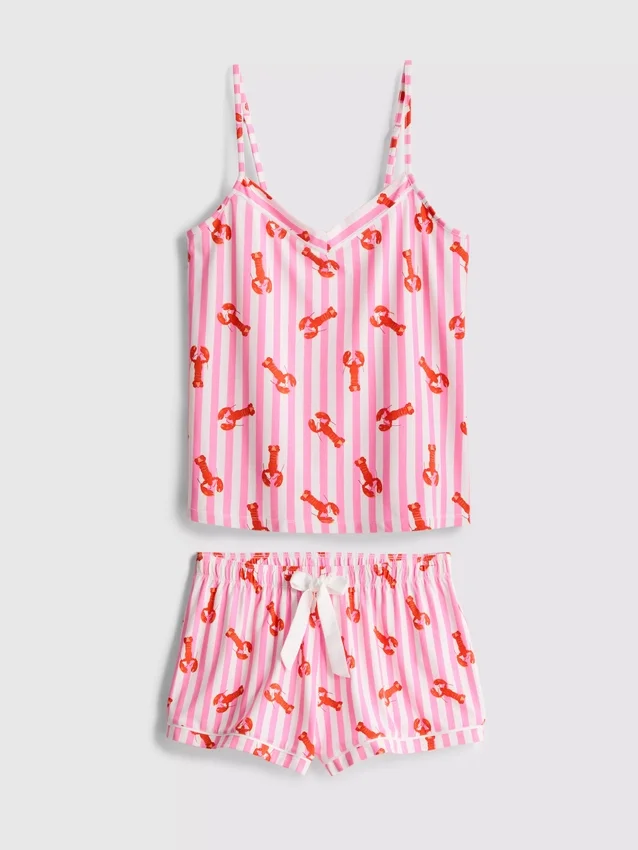 Bedrukte korte pyjama's