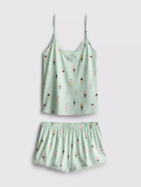 Bedrukte korte pyjama's