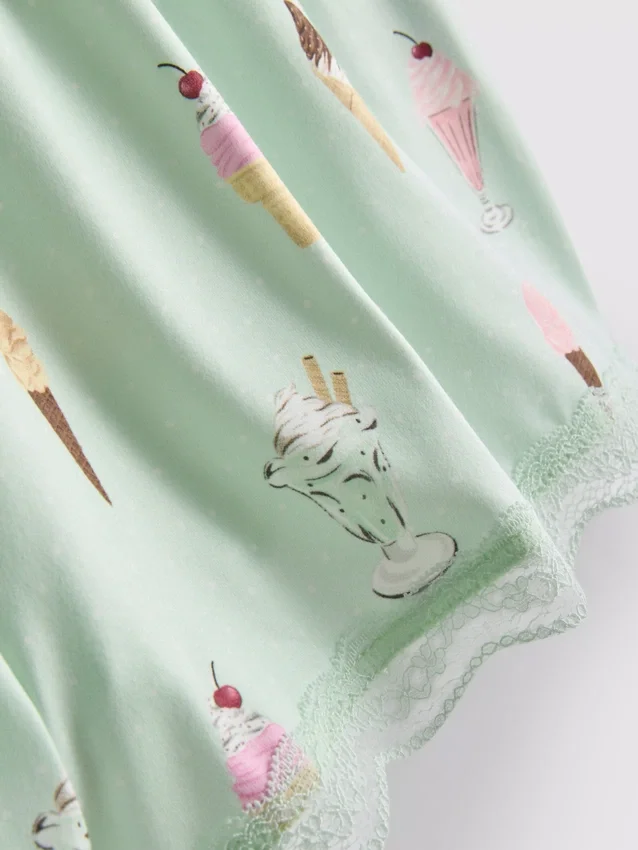 Bedrukte korte pyjama's