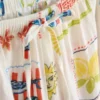 Bedrukte strandbroek met wijde pijpen