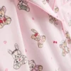 Bedrukte teddy boyfriend shorty-pyjama's