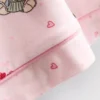Bedrukte teddy boyfriend shorty-pyjama's