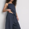 Bermudashort met relaxte textuur