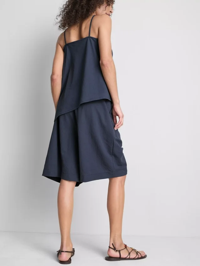 Bermudashort met relaxte textuur