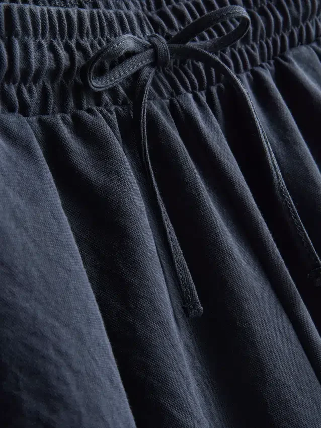 Bermudashort met relaxte textuur
