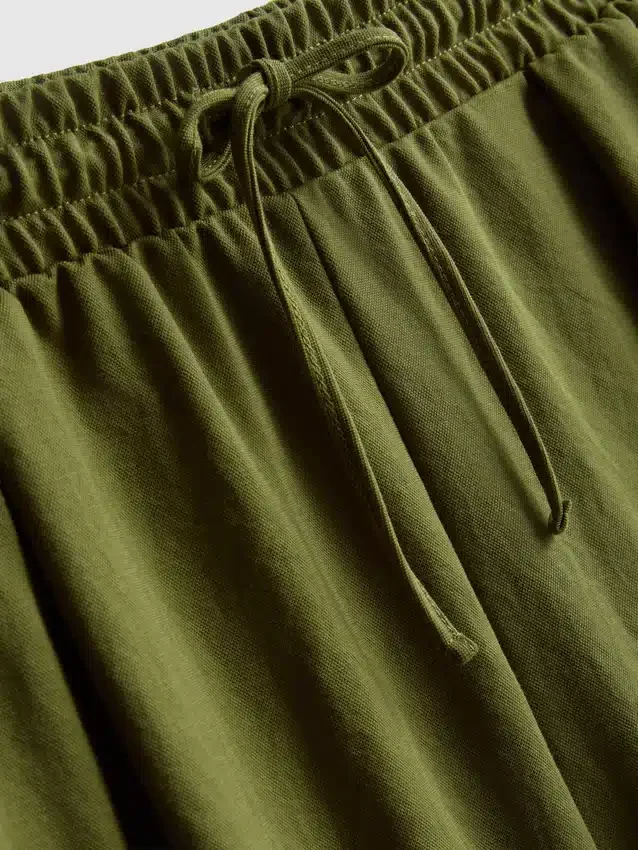 Bermudashort met relaxte textuur