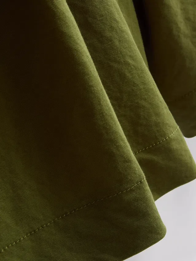 Bermudashort met relaxte textuur