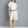 Bermudashort van katoenen denim
