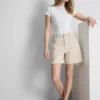 Bermudashort van katoenen denim