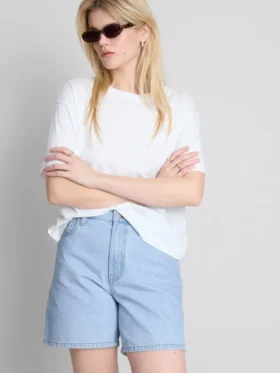 Bermudashort van katoenen denim