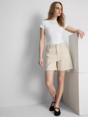 Bermudashort van katoenen denim