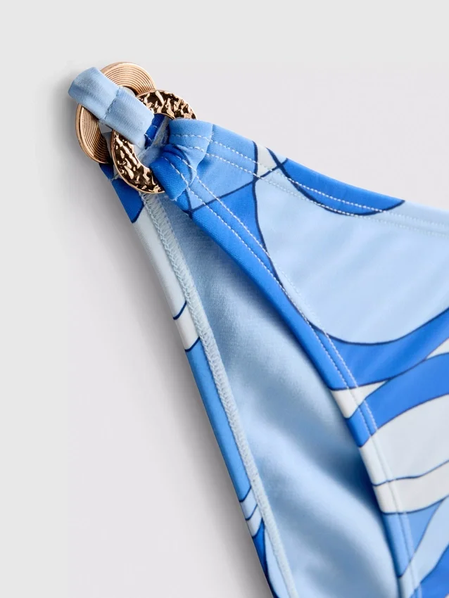 Bikinibroekje met abstracte wervelmotieven