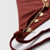 Bikinibroekje met kettingdetail en strik aan de zijkant