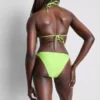 Bikinibroekje met kralen en strik aan de zijkant