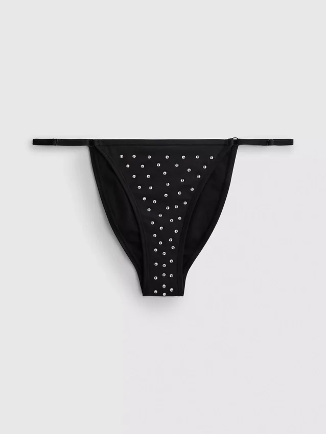 Bikinibroekje met strass-steentjes