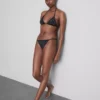 Bikinitop met driehoekige strass-versiering