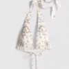 Bikinitop met halternek en bandana-print