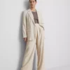 Blazer met enkele rij knopen van linnenmix