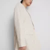 Blazer met enkele rij knopen van linnenmix