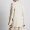 Blazer met enkele rij knopen van linnenmix