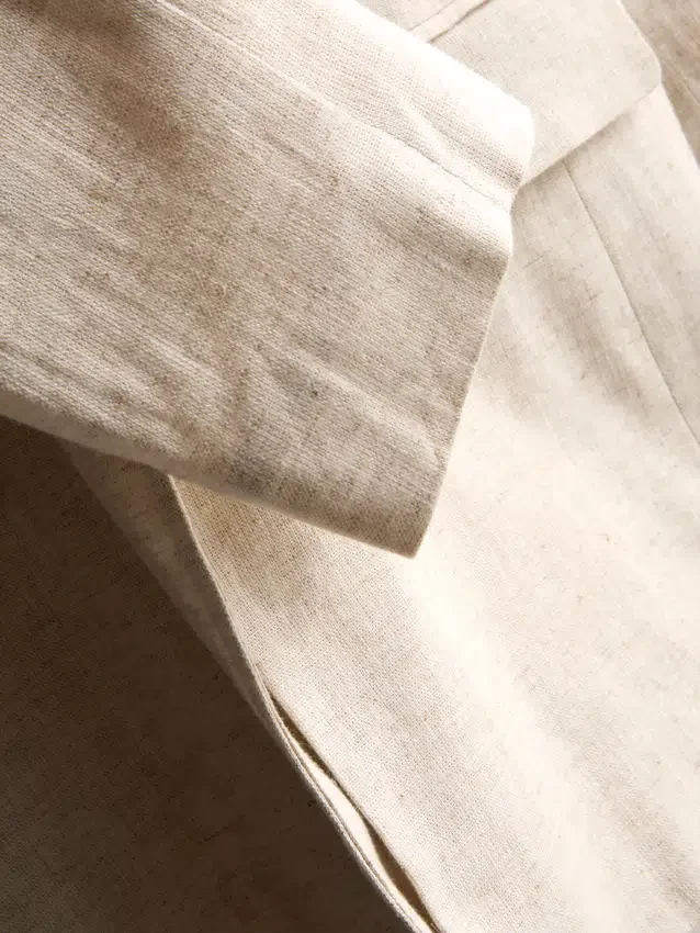 Blazer met enkele rij knopen van linnenmix