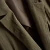 Blazer met gekartelde revers en structuur