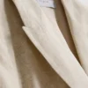 Blazer met korte mouwen van een linnenmix