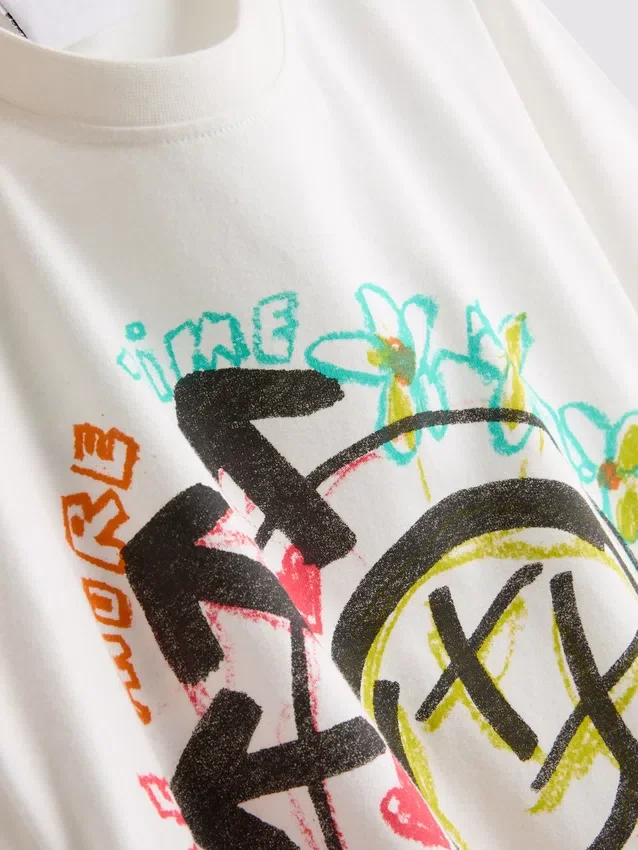 Blink 182 katoenen T-shirt met logo in relaxte pasvorm