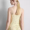 Bloemenpyjama-top met geribde cami