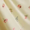 Bloemenpyjama-top met geribde cami