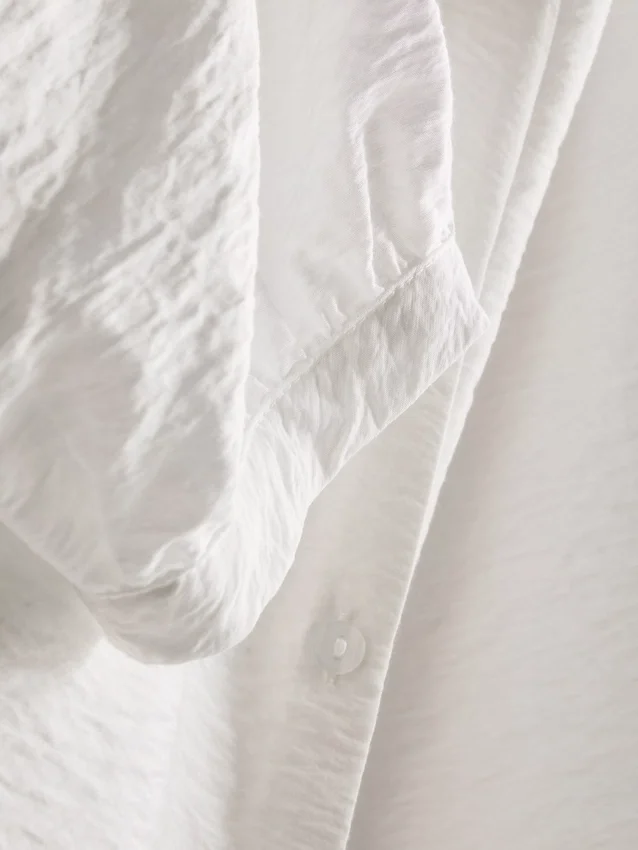 Blouse met 3/4-mouwen en V-hals
